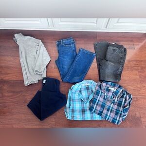 Boys size 10/12 clothing bundle lot Old Navy Children’s Place jeans shirts more
